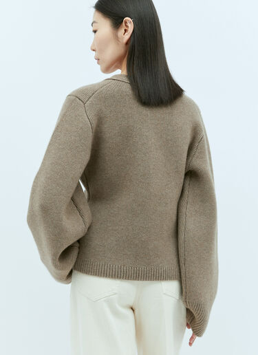 Khaite Scarlet Cashmere Cardigan Beige kha0255011