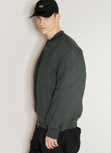 Y-3 Quilted Bomber Jacket Grey yyy0354038
