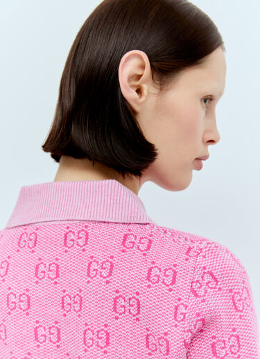 Gucci GG 羊毛提花针织上衣 粉色 guc0255032