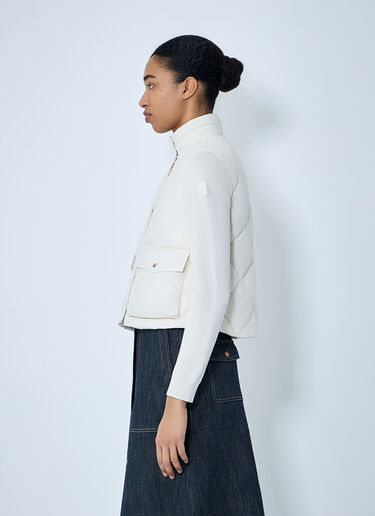 Moncler Diamond-Quilted Gilet White mon0264033