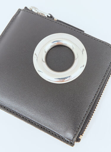 Comme des Garçons Wallet 실버 아이릿 동전 지갑 블랙 cdw0357011