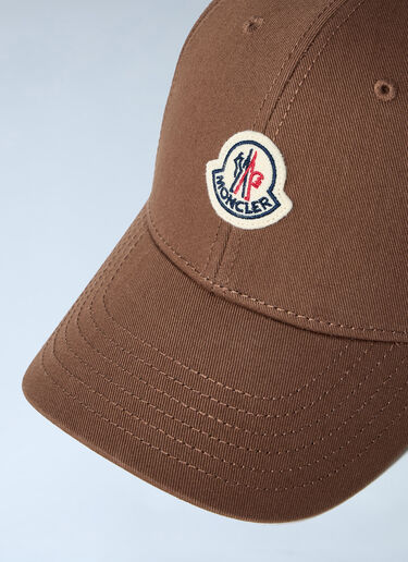 Logo Motif Baseball Cap Moncler Logo Motif Baseball Cap Brown mon0263032