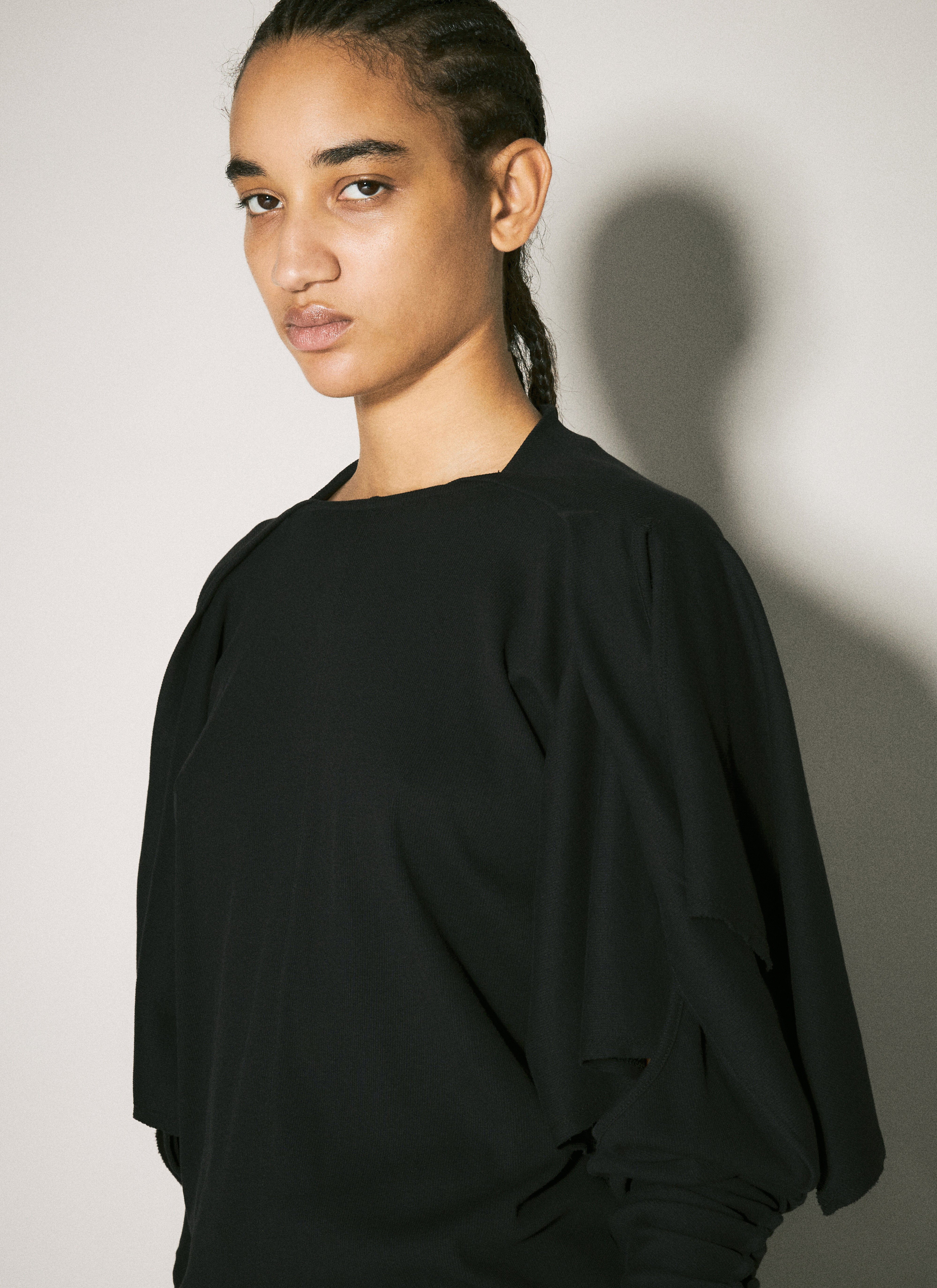 Kiko Kostadinov Women's' Circle Jersey Top in Black | LN-CC®