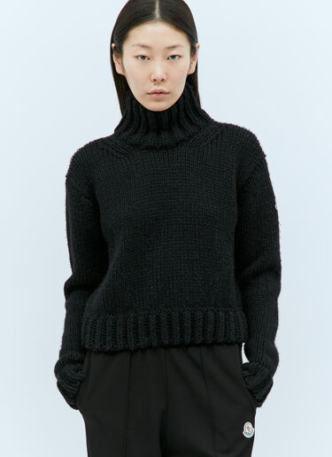 Moncler T-넥 스웨터 블랙 mon0258029