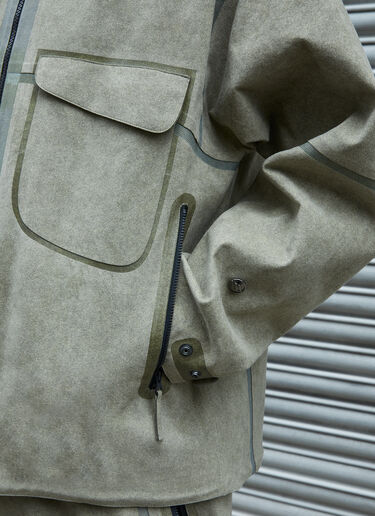 Massimo Osti Studio アルカンターラ® ピジョン ジャケット カーキ mao0158005