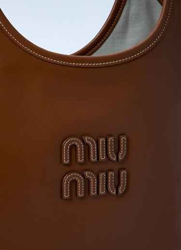 Miu Miu Ivy Leather Shoulder Bag Camel miu0261023