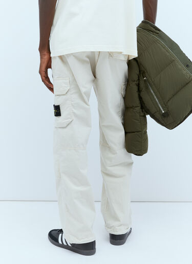 Stone Island Twill Cargo Pants Cream sto0154068