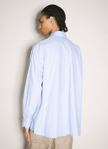 Our Legacy Borrowed Striped Shirt Blue our0158003