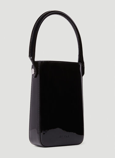BY FAR Note Patent Handbag Black byf0252018