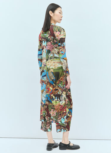 Pleats Please Issey Miyake Aurora Jungle Coat Multicolour plp0255011