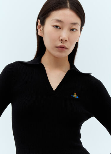 Vivienne Westwood Marina Polo 衫 黑色 vvw0257032