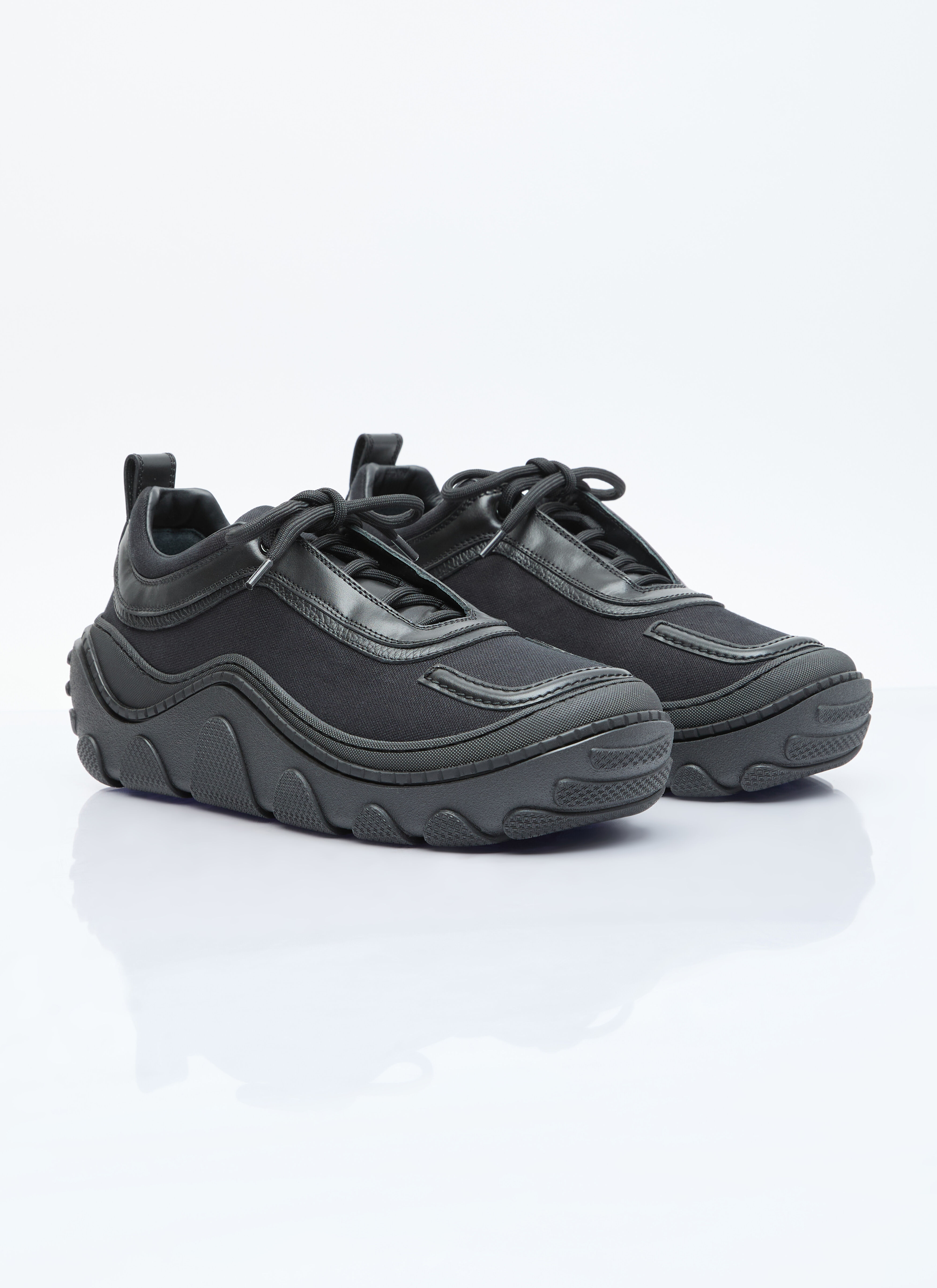 Kiko Kostadinov Men's' Tonkin Canvas Sneakers in Black | LN-CC®
