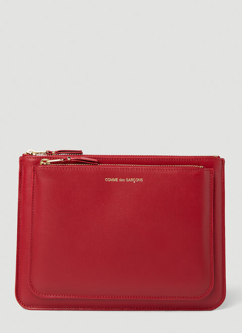 Balenciaga 포일 로고 포켓 지갑 블랙 bal0244040