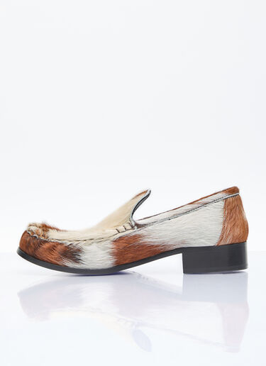 헤어리 가죽 로퍼 Acne Studios 헤어리 가죽 로퍼 브라운 acn0255019