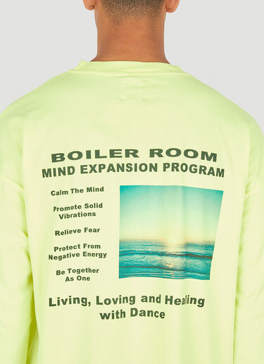 Boiler Room Sunrise Long Sleeve T-Shirt Green bor0150010