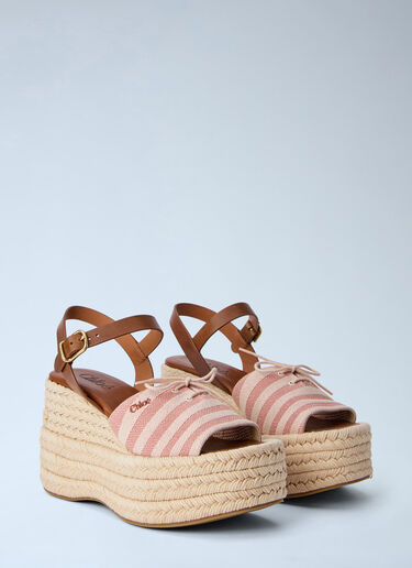 LN-CC® - Chloé: Isla Wedge Espadrilles - Pink Chloé Isla Wedge Espadrilles Pink chl0265044