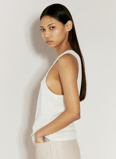 Entire Studios Rib Tank Top White ent0355006