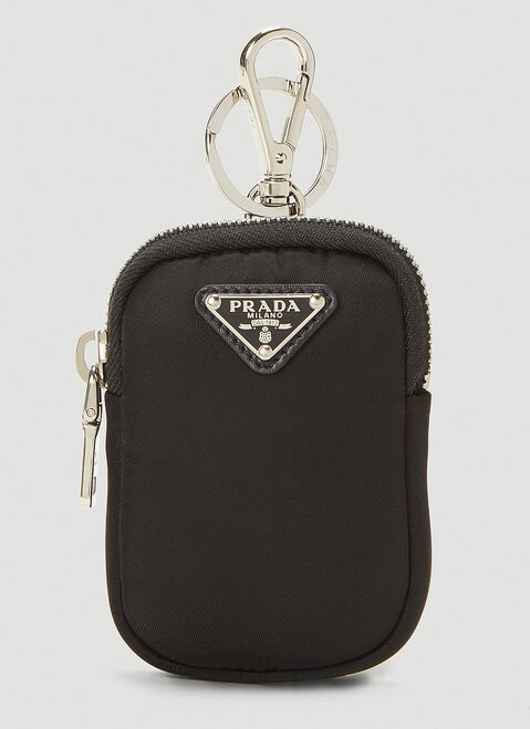 Jacquemus Mini Nylon Keychain Brown jac0254090