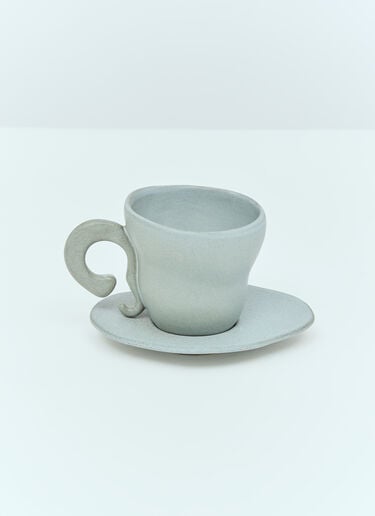 Anissa Kermiche Set Of Two Spill The Tea Cups Grey ank0355011