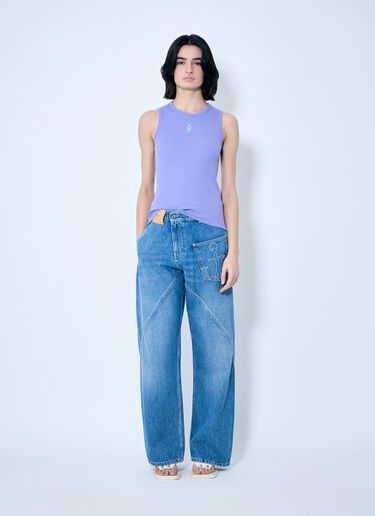 JW Anderson アンカー ロゴタンクトップ  パープル jwa0259005