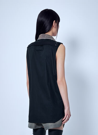 Rick Owens Throat Latch Short Sleeves Shirt Grey ric0266001
