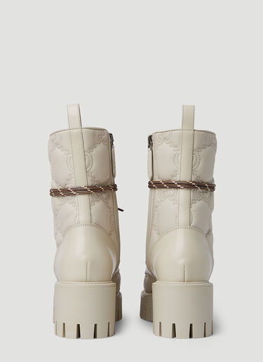 Gucci GG Quilted Ankle Boots White guc0251085