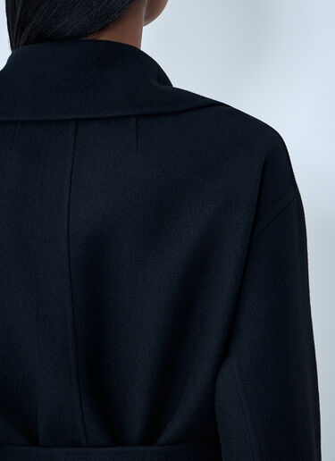 The Row Malika Coat Black row0262021