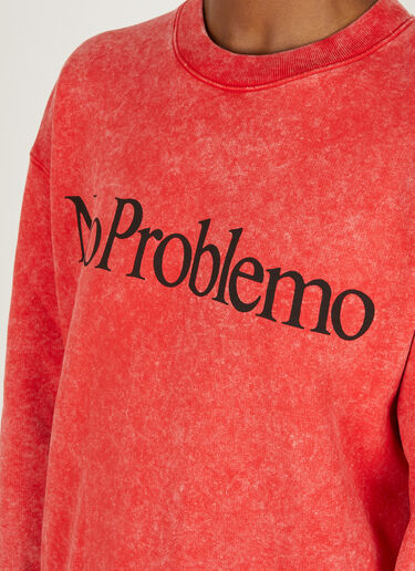 Aries No Problemo Sweatshirt Red ari0248001