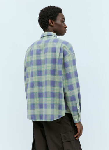 Visvim Pioneer Khadi Check Shirt Green vis0154004