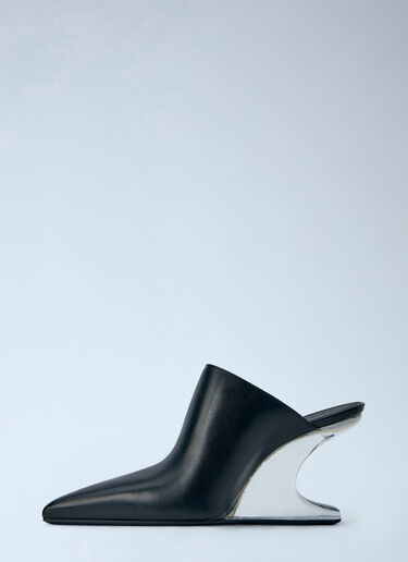 LN-CC® - Rick Owens: Cantilever 8 Sabot Sharp Mules - Black Rick Owens Cantilever 8 Sabot Sharp Mules Black ric0265053
