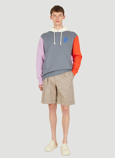 JW Anderson Colour Block Hooded Sweatshirt Multicolour jwa0149009