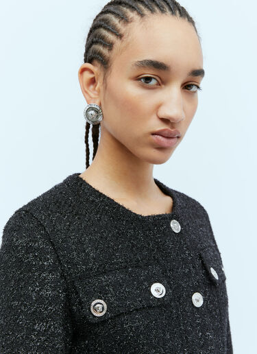 Medusa Tweed Jacket Versace Medusa Tweed Jacket Black vrs0253001