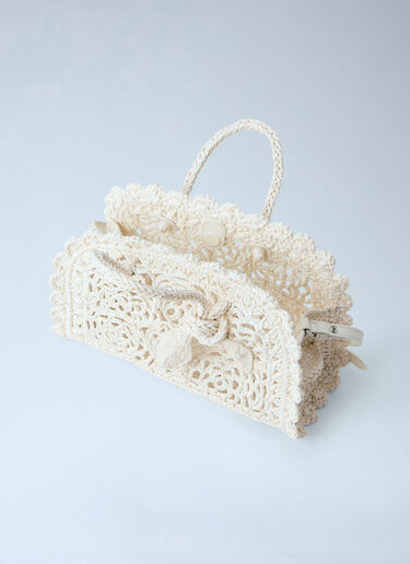 Jacquemus Le Petit Turismo Crochet Handbag White jac0264053