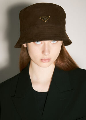Alexander Wang Suede Bucket Hat Black awg0259013