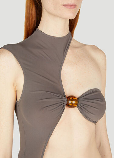 Jacquemus Le Perola Swimsuit Brown jac0251049