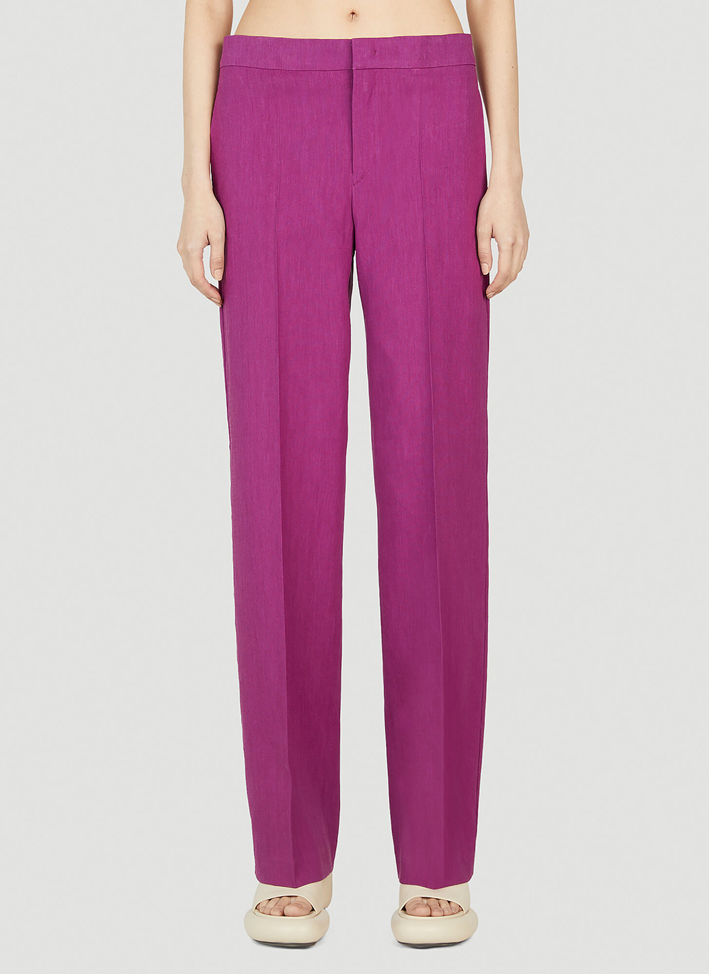 Shop Isabel Marant Scarly Pants In Purple