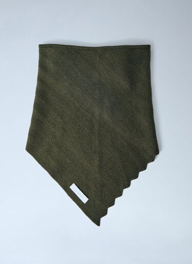 Jacquemus Le Chale Chevron Scarf Green jac0164004