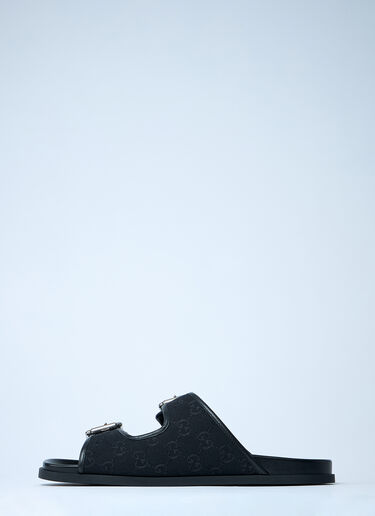 Gucci GG Slide Sandals With Buckles Black guc0161045