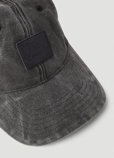 Acne Studios Face Patch Baseball Cap Grey acn0351003