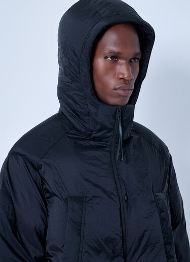 LN-CC® - Y-3: Hooded Puffer Jacket - Black Y-3 Hooded Puffer Jacket Black yyy0165014