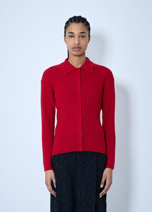 Dries Van Noten Rib Cardigan Pink dvn0260018