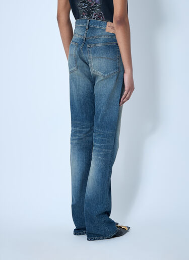 Balenciaga Logo Patch Jeans Blue bal0259063