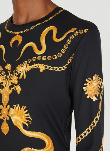 Marine Serre Ornament Moon Long Sleeve Top in Black für Damen | LN-CC®