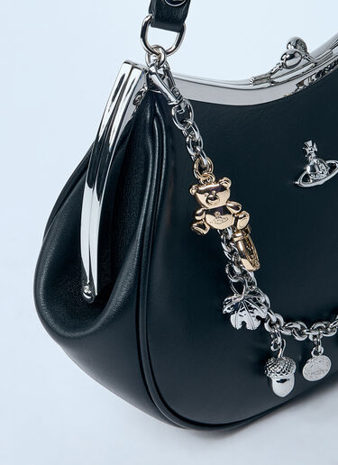 Vivienne Westwood 吊饰带框手提包  黑色 vvw0260015