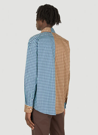 (Di)vision Two-Tone Check Shirt Blue div0348005