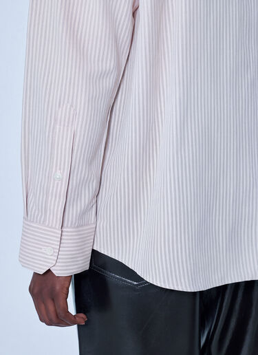 LN-CC® - RÓHE: Classic Fit Striped Shirt - Light Pink RÓHE Classic Fit Striped Shirt Light Pink roe0266003