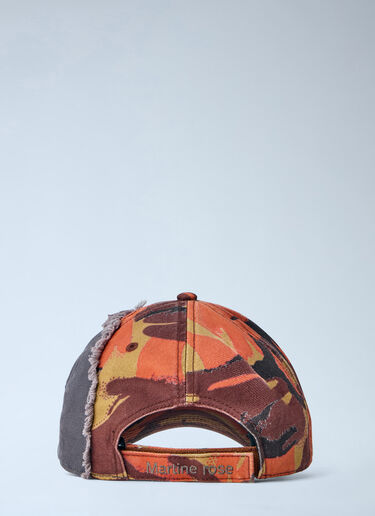 LN-CC® - Martine Rose: Collage Cap - Orange Martine Rose Collage Cap Orange mtr0164005