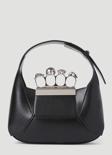 Alexander McQueen Jewelled Hobo Mini Bag Black amq0251043