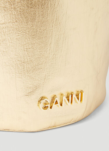 GANNI Occasion Knot Handbag Gold gan0253046