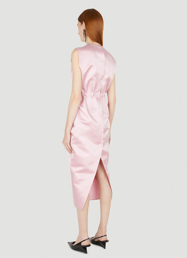Prada Double Satin Dress Pink pra0248054